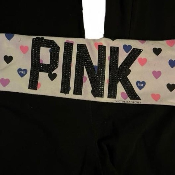 rare y2k VS PINK fold over flared yoga pants - Picture 2 of 3